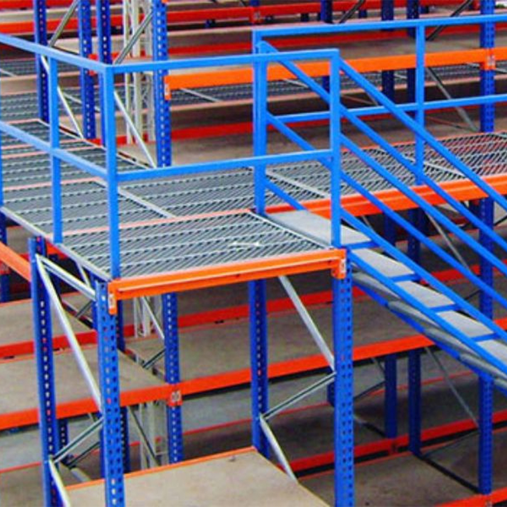 نظام أرفف الميزانين الصناعي للمستودعات